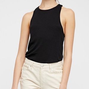 Free People Black Nights In LA Tank